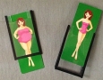 Donna attraverso bustina,giochi di prestigio,trucchi magia