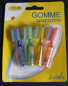 4 Gomme spazzolino